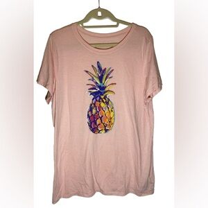 Torrid Pineapple Pink Everyday Tee - Signature Jersey  1x 14-16
